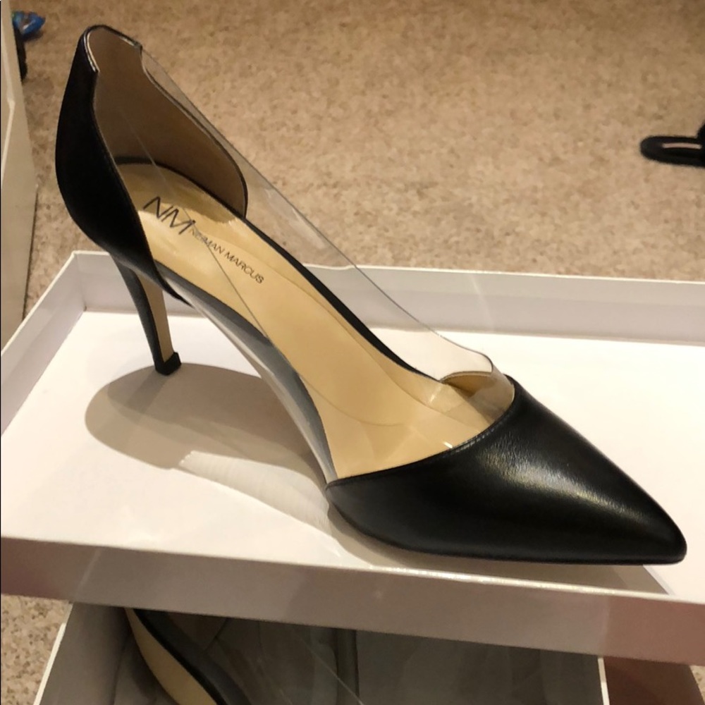 Neiman Marcus pvc pumps